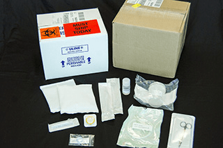 Endoscope sampling kit and its contents
