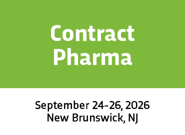 Event banner for Contract Pharma. Held on September 24–26, 2026, in New Brunswick, NJ
